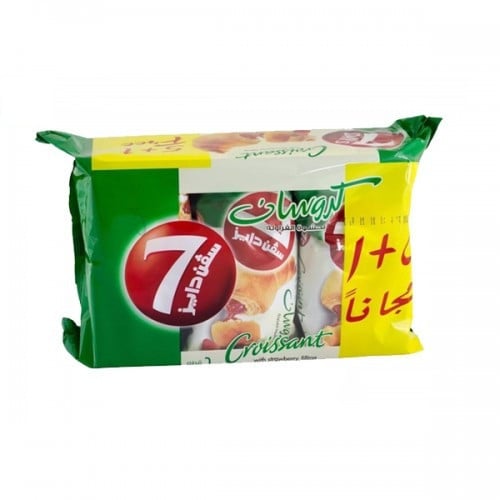 خبز كروسان بحشوة الفراولة 6 حبات 330 غرام