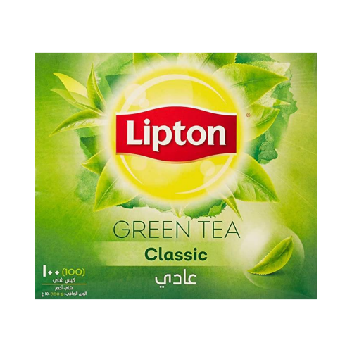 شاي ليبتون اخضر صافي طبيعي 100 كيس
