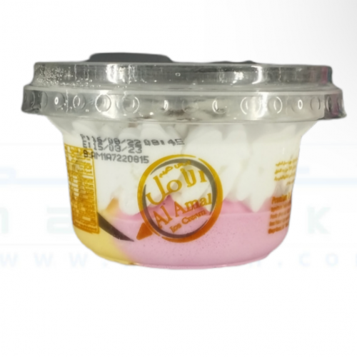 ايس كريم الامل فانيلا فراولة مانجو