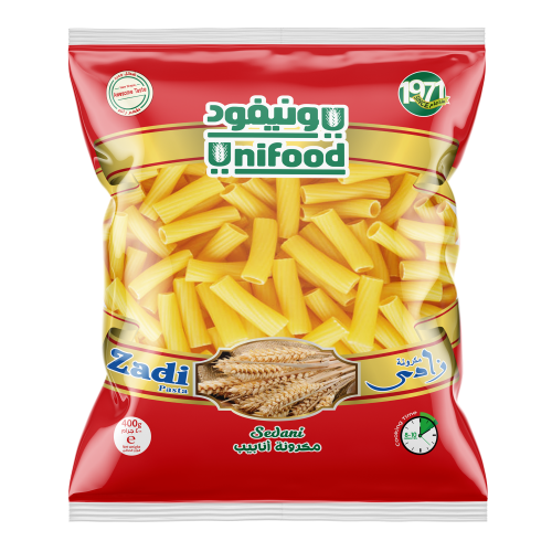 مكرونة اقلام مخططة يونيفود زادي 400g