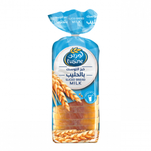 خبز التوست بالحليب لوزين 600 غرام