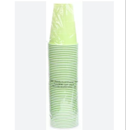 Colored thick plastic cups 50 pieces