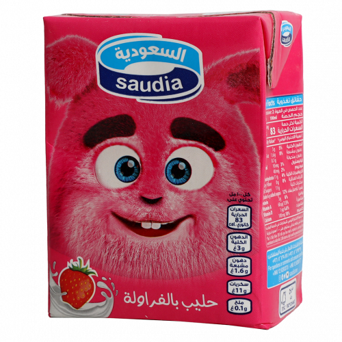 حليب بالفراولة السعودية 125مل