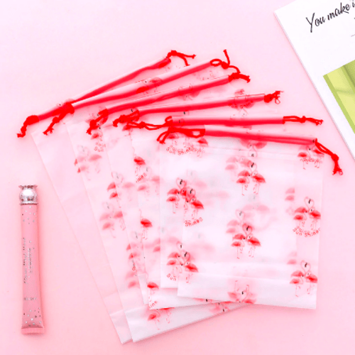 مجموعة أكياس تنظيم قماشية شفافة