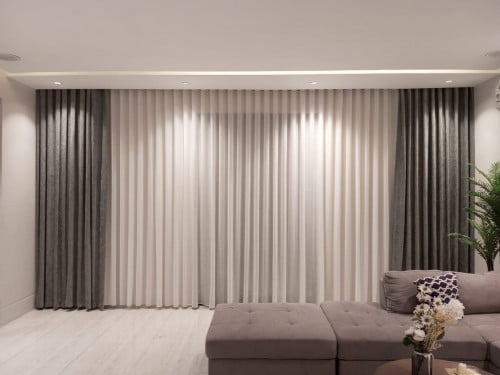Wavy curtains by the meter