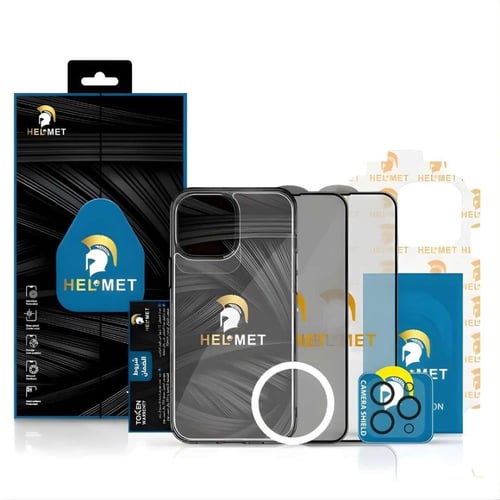 بكج هيلمت حماية ايفون 15 و 15 برو و 15 برو ماكس