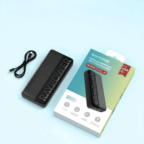 باور بانك من راف باور 20000 مللي أمبير 20 واط ب3 م...