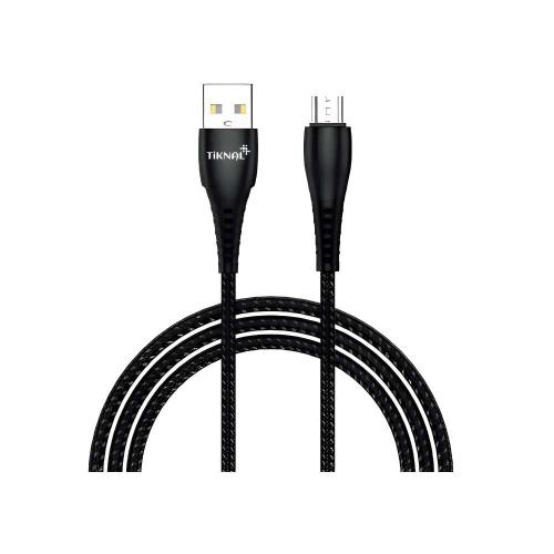 كيبل تيكنال (Tiknal) قماشي من USB-A إلى مايكرو - س...