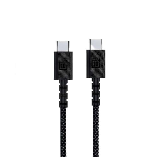 كيبل تن بلس (Ten Plus) قماشي USB-C إلى USB-C - سلك...