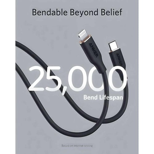 كيبل ايفون أنكر من USB-C إلى Lightning -سلك شحن فا...