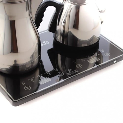 طقم دلة شاي وقهوة كهربائية 1500 واط - دلة الخليج G...