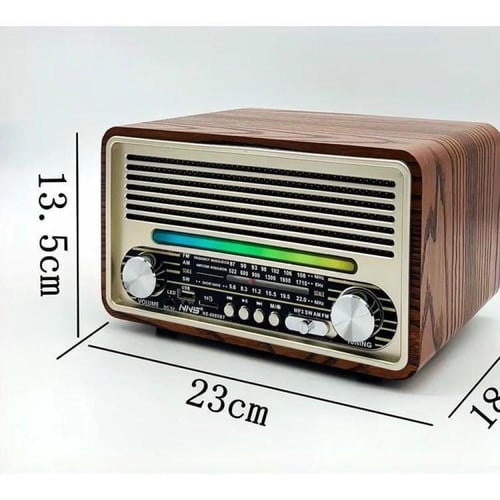 راديو زمان حجم كبير متنقل وسبيكر وبلوتوث و USB كلا...