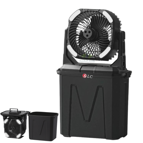 مروحة رذاذ محمولة DLC-31068 بقوة 15 واط، تبريد فور...