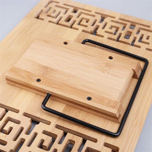 حامل مصحف وكتب خشبي فاخر متعدد الاستخدام قابل للطي...