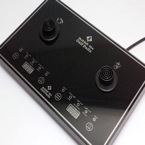 طقم دلة شاي وقهوة كهربائية 1500 واط - دلة الخليج G...