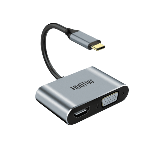 وصلة تايب سي بروجكتر 4 في 1 USB C to HDMI VGA Adap...