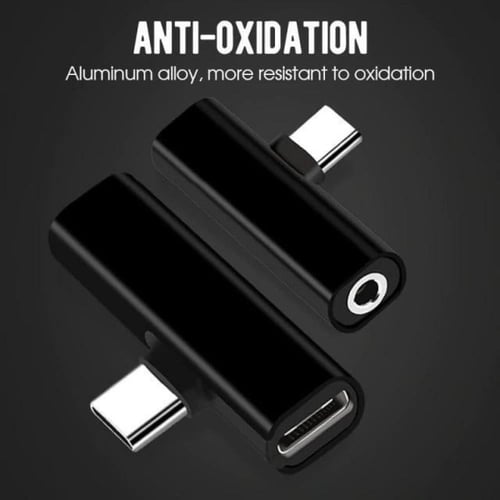 وصلة تايب سي الذكية مع منفذ السماعة و الشاحن توافق...