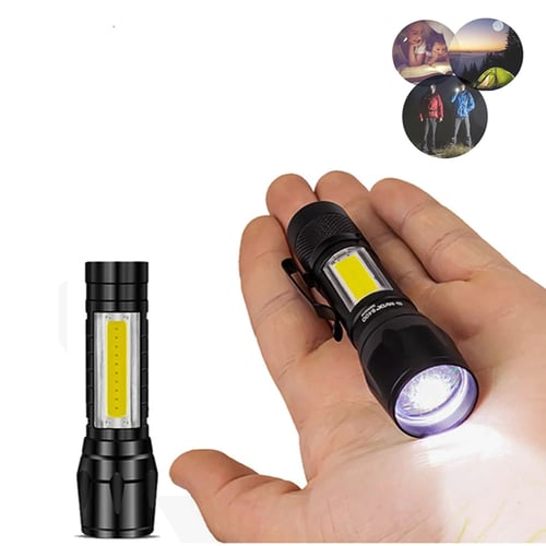 مصباح LED يدوي كشاف صغير يحمل باليد بتقنية COB مزو...