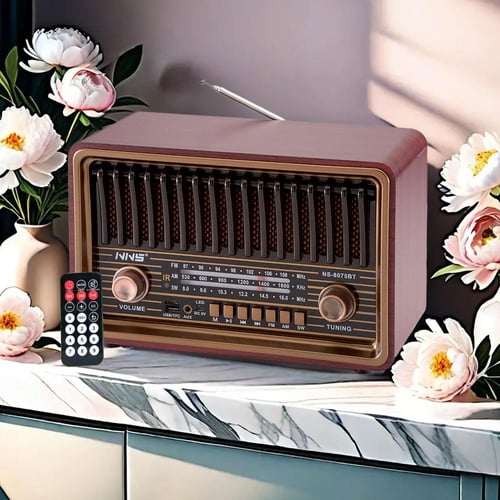 راديو زمان متنقل وسبيكر وبلوتوث مع ريموت و USB كلا...