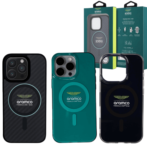 Aramco كفر لايفون 16 برو ماكس من Aston Martin – حم...