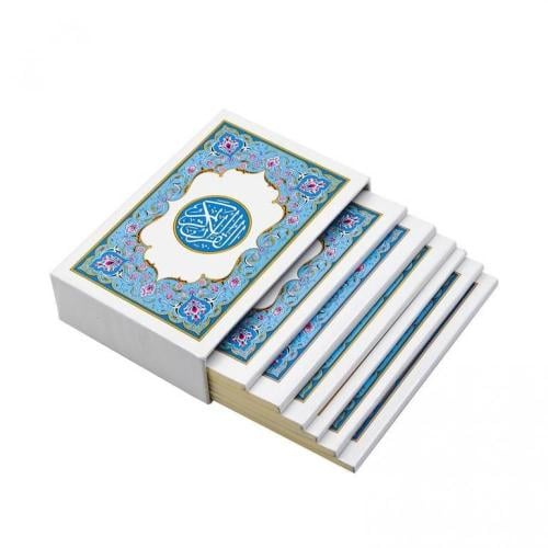 مصحف كفي مجزء 6 اقسام مع علبة مجمع الملك فهد بالمد...