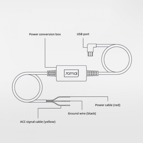 فيوز لداش كام ، كيبل micro USB محول كاميرات داش كا...