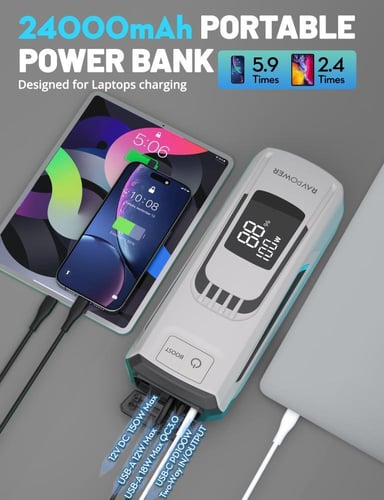 راف باور (RAVPower) 24000mAh | قوة 88.8Wh | اشتراك...