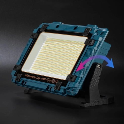 كشاف اضاءة ساطع مع لوح شمسي يشحن بالطاقة الشمسية و...