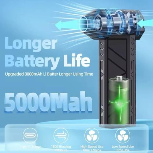 منفاخ مروحة تيربو نفاثة قوية صغيرة، مروحة قوية ، م...