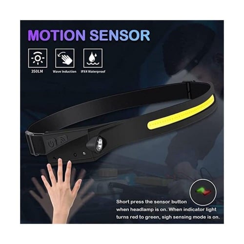 كشاف رأس ( مصباح راس بمستشعر حركة) LED HEAD LAMP ب...
