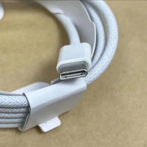 كيبل قماش ايفون 15 تايب سي منفذ USB-C يدعم الشحن ا...