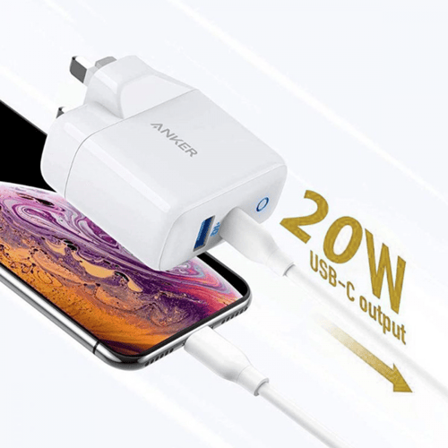 شاحن جداري انكر باور بورت بقوة 35 واط بمنفذين Type...