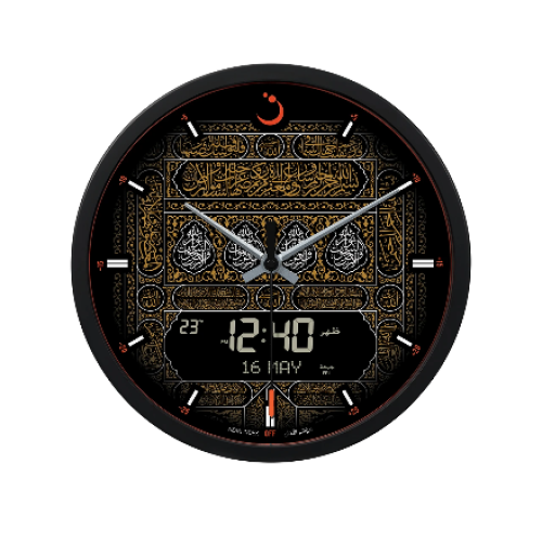 ساعة حائط CR-23 اذان مكه من الفجر – شاشة رقمية وعق...