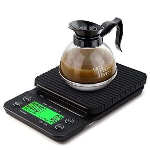 ميزان رقمي مع مؤقت يزن من 0.1 جرام إلى 3 كيلو ، يد...