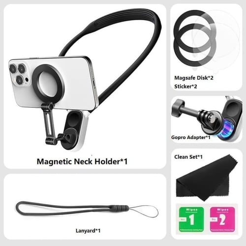 حامل جوال للرقبه مغناطيسي قابل للتعديل سريع التثبي...