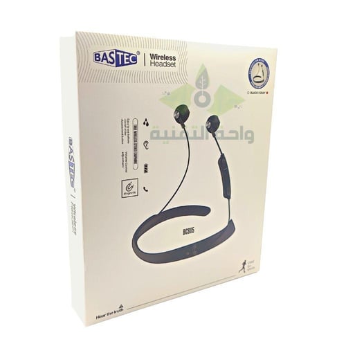 سماعة بلوتوث عنق رياضية لاسلكية مغناطسية BASTEC Wi...