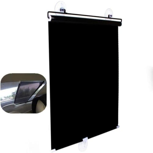تظليل سيارة سحب لزجاج الامامي - حماية لون اسود