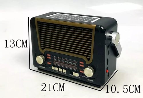 راديو زمان يعمل بالطاقة الشمسية يدعم البلوتوث و US...
