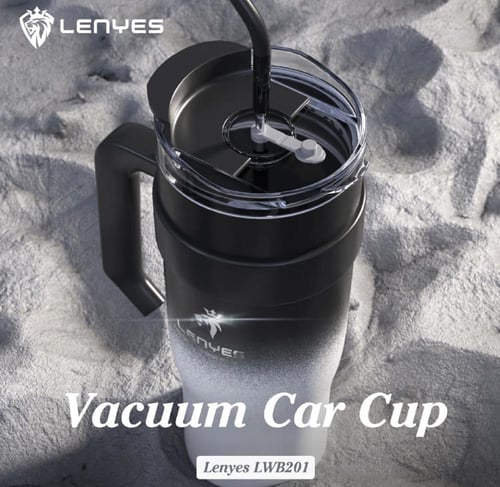 مق رياضي من الستانلس ستيل LENYES مل1200 بألوان مخت...