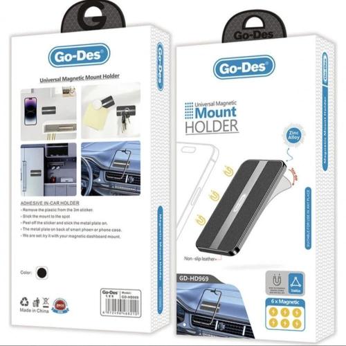 Go Des GD-HD969 Magnetic Flat Floor Car Phone Hold...