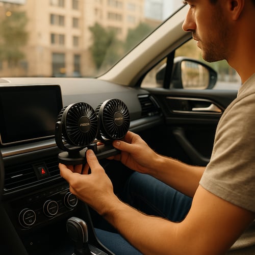 مروحة مزدوجة للسيارة بقوة Mitchell - V12 بحجم 4 إن...