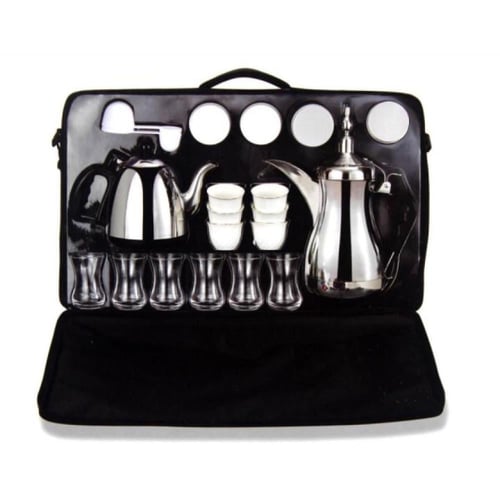 دلة الخليج الكهربائية الطقم الفاخر لإعداد القهوة و...