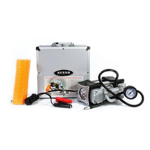 ماطور منفاخ وضاغط هواء كهربائي للسيارة باسطوانة مز...