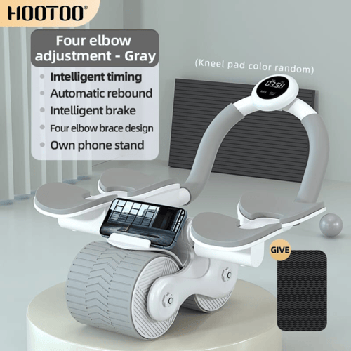 جهاز تمارين البطن المزدوجة مع مسند تثبيت لليد ومؤق...