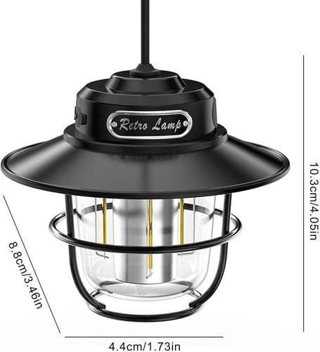 مصباح LED للتخييم قابل لاعادة الشحن تايب سي