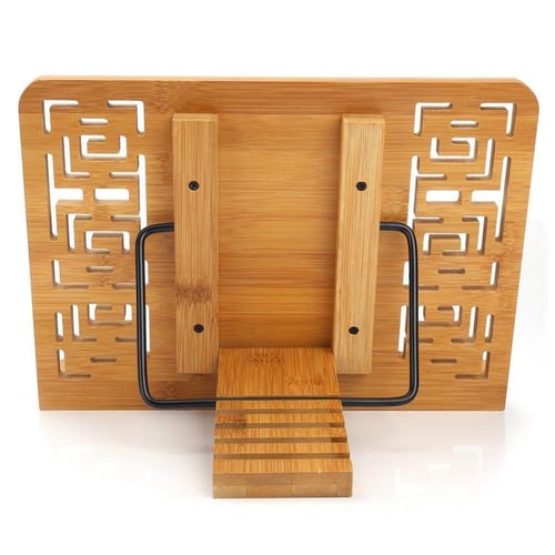 حامل مصحف وكتب خشبي فاخر متعدد الاستخدام قابل للطي...