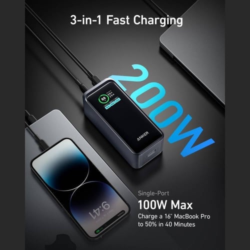 باور بانك من انكر بطارية 735 باور كور 20000 مللي أ...