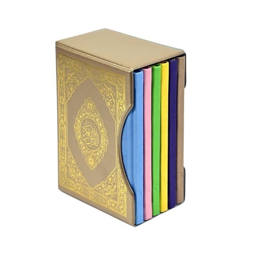 مصحف ورقي مجزأ 6 أقسام كل 5 أجزاء بغلاف ملون - حجم...