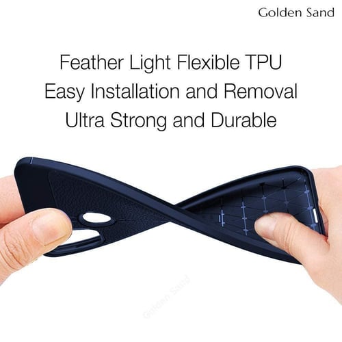 غطاء كفر حماية أزرق كربون فايبر لجهاز جالكسي ام 30...