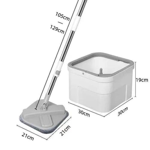 ممسحة أرضيات الذكية من ADDFIT مربعة مع دلو يعمل بن...